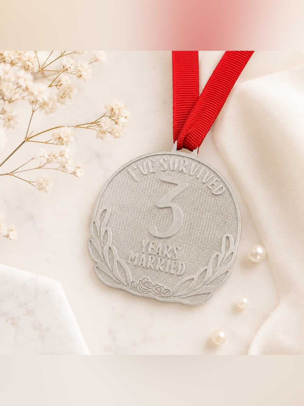3rd marriage anniversary medal